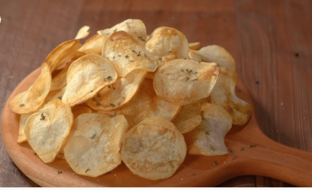 [New] सिर्फ 50 ग्राम तेल में बनाये क्रिस्पी आलू चिप्स || Aaloo chips recipe Step By Step with Photo Step 23